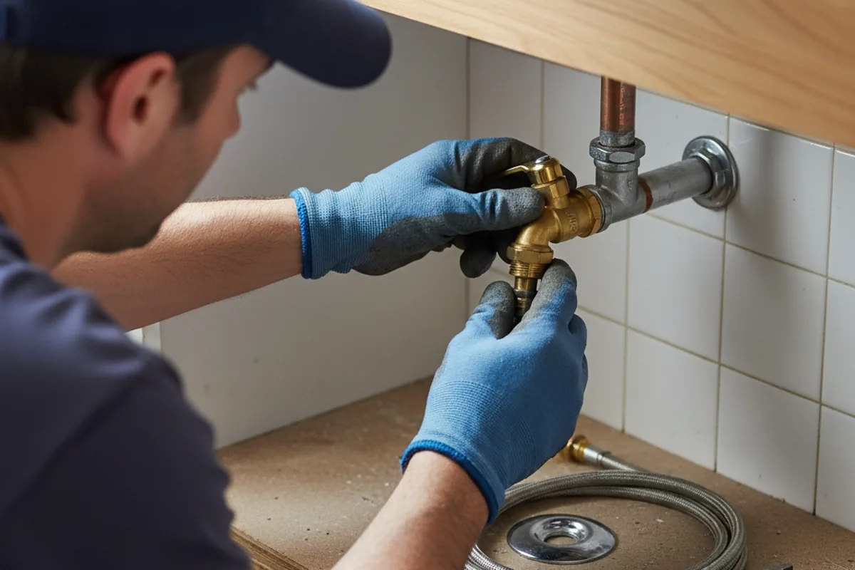 Shutoff valve and fitting work during Faucet and Fixture Repair in Harrisonville